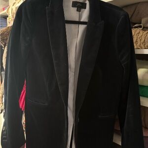 J. Crew Midnight Velvet Blazer
